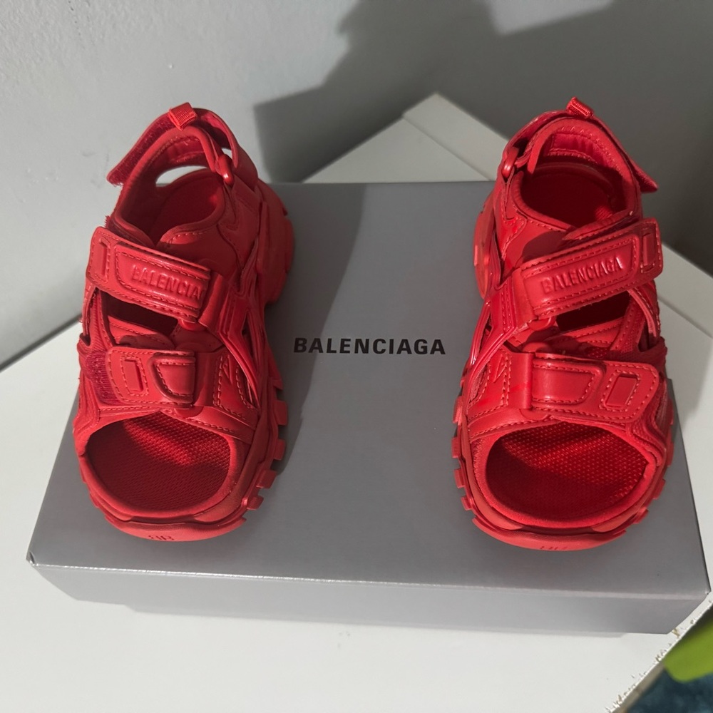 Balenciaga Kids Red Sandals